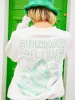 Sunday Club Oversized Sweatshirt in Ecru sold by Skinnydip London