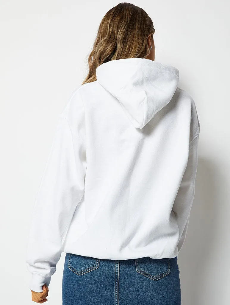 F*ck It, It's Fine Hoodie in White sold by Skinnydip London product image thumbnail 2