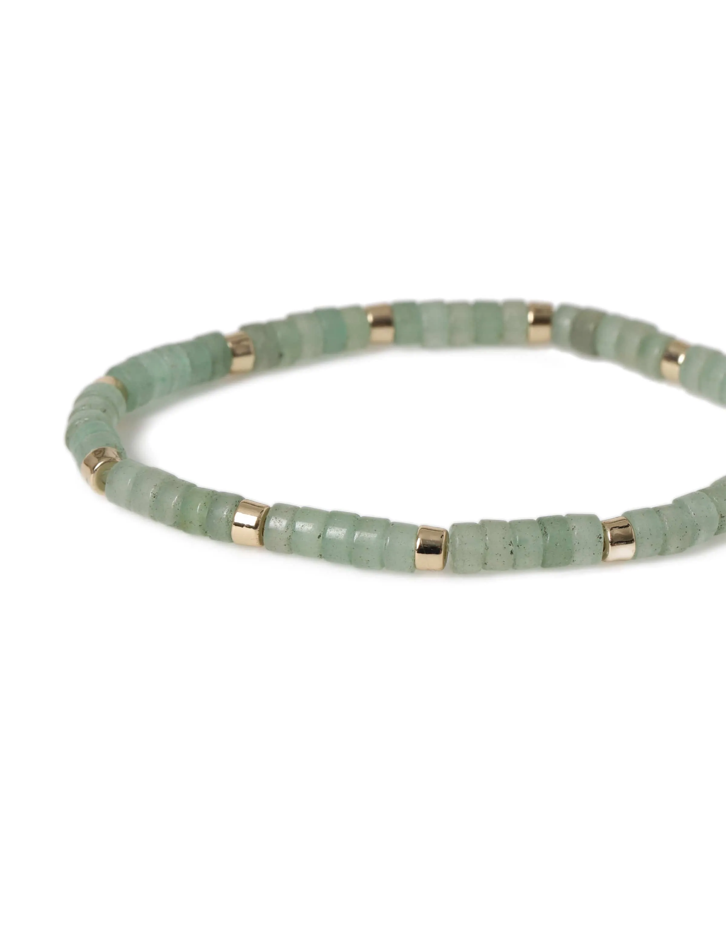 Liars & Lovers Green Bead Stretch Bracelet sold by Skinnydip London product image thumbnail 2