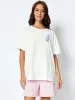 Blue Sea Shells T-Shirt In Ecru sold by Skinnydip London