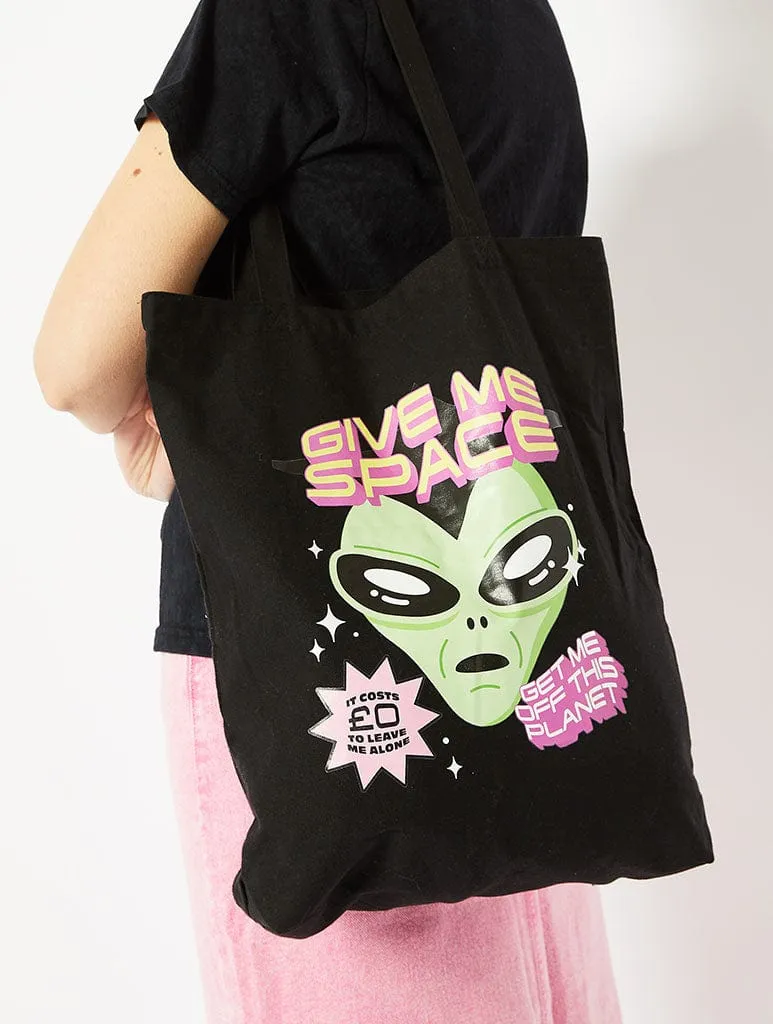Give Me Space Canvas Tote Bag sold by Skinnydip London product image thumbnail 2