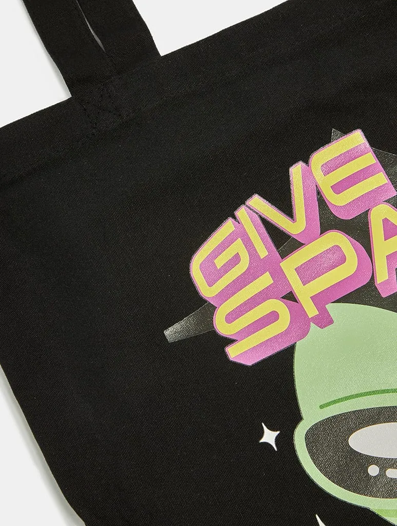 Give Me Space Canvas Tote Bag sold by Skinnydip London product image thumbnail 4