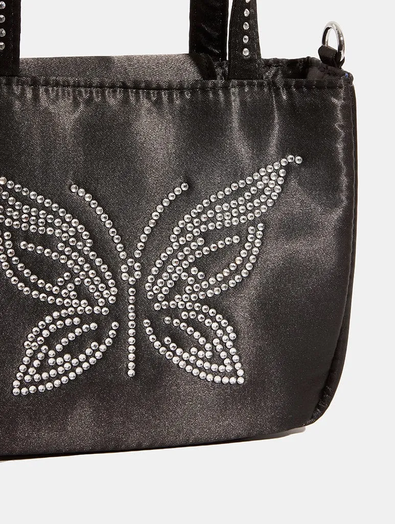 Evie Noir Bling Butterfly Tote Bag sold by Skinnydip London product image thumbnail 2