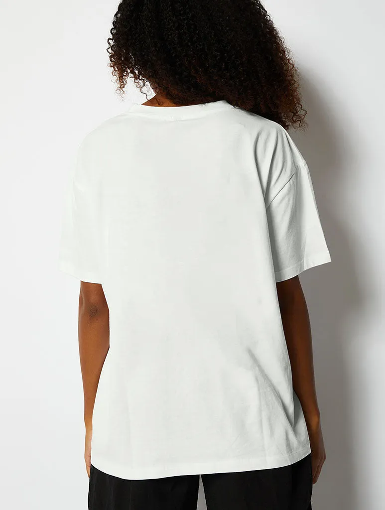 I Was Spiralling T-Shirt In Ecru sold by Skinnydip London product image thumbnail 2