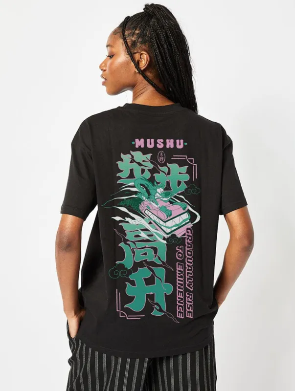 Disney Mushu T-Shirt in Black sold by Skinnydip London