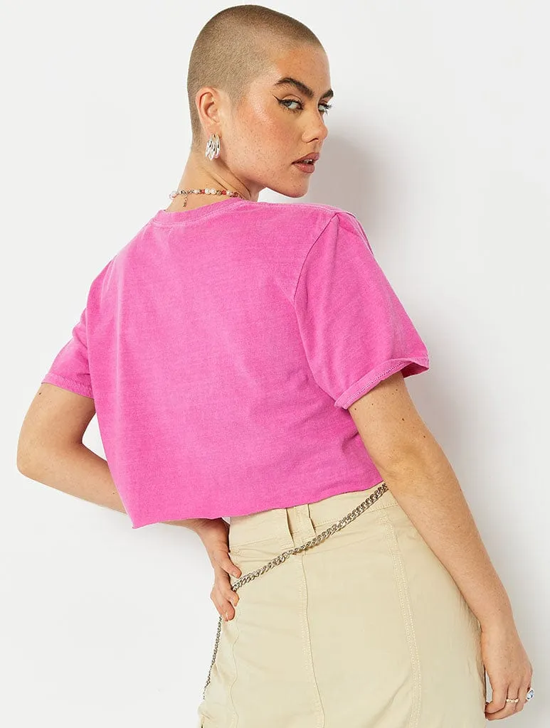 Perfect Pears Pink Crop Top sold by Skinnydip London product image thumbnail 4