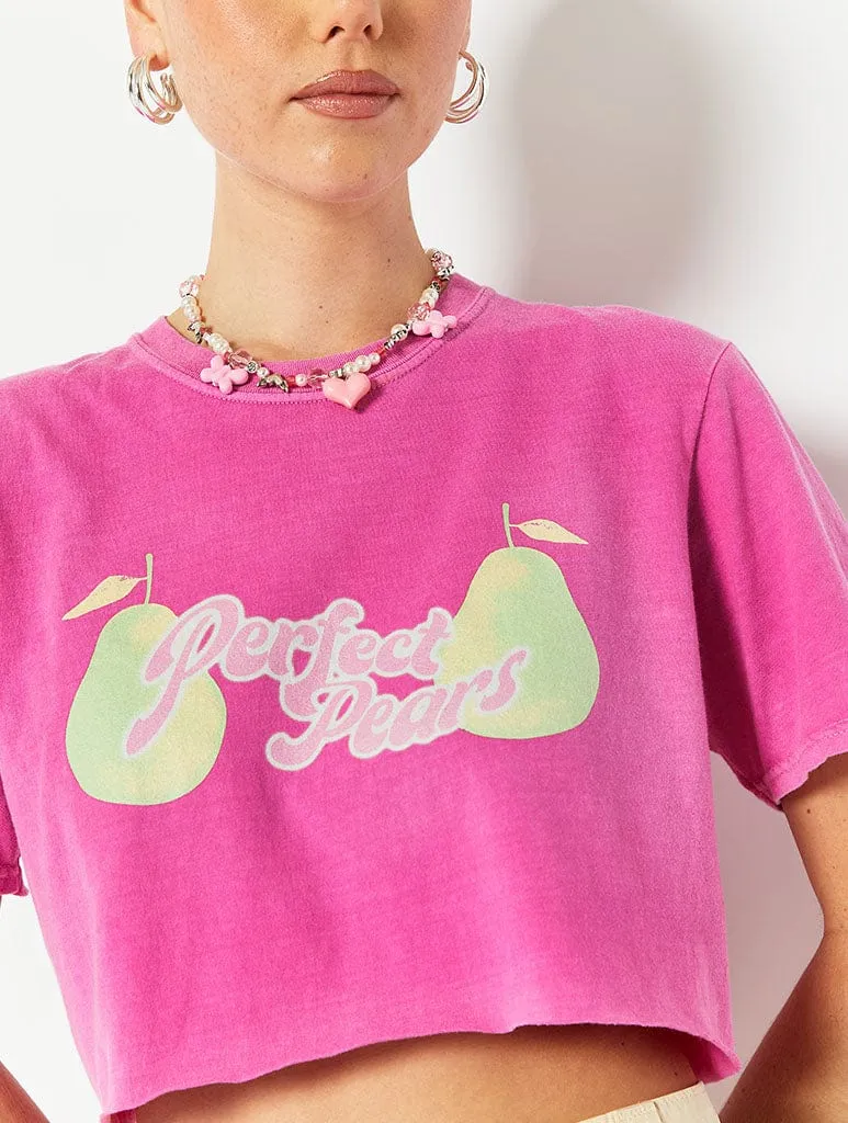 Perfect Pears Pink Crop Top sold by Skinnydip London product image thumbnail 3