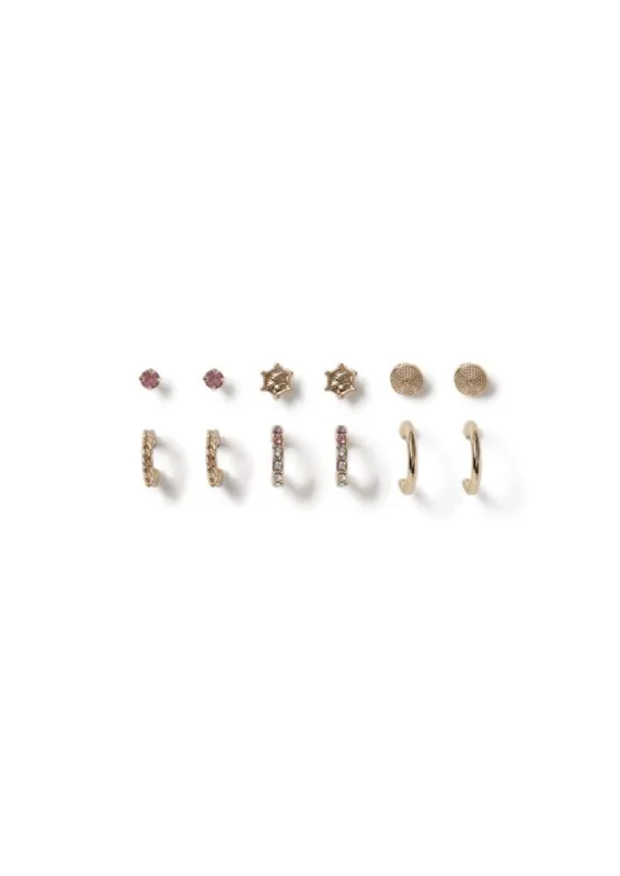 Liars & Lovers 6 Pack Stud and Hoop Earrings sold by Skinnydip London