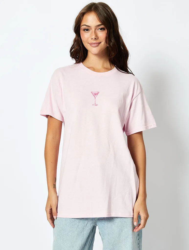 Cocktail Club T-Shirt In Pink sold by Skinnydip London product image thumbnail 2