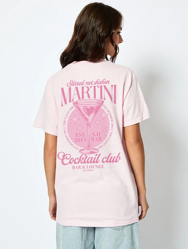 Cocktail Club T-Shirt In Pink sold by Skinnydip London