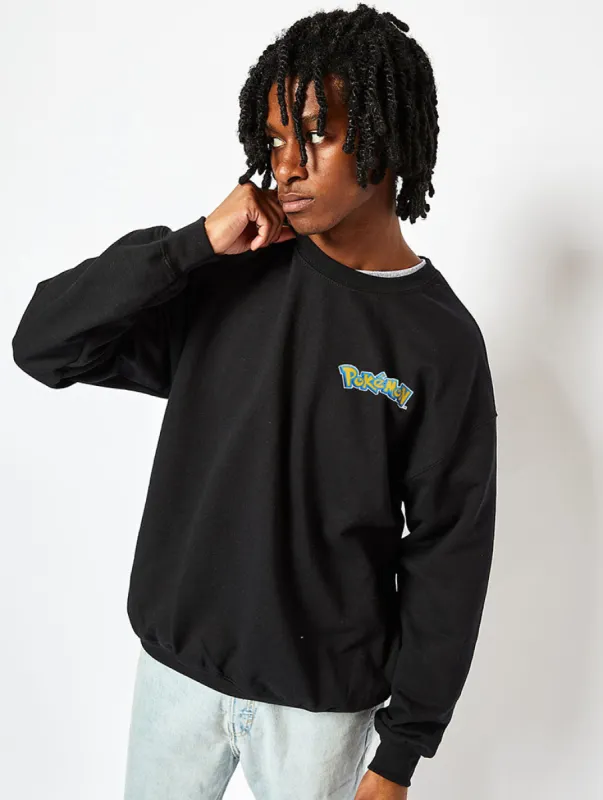 Pokemon Men's Group Sweatshirt In Black sold by Skinnydip London