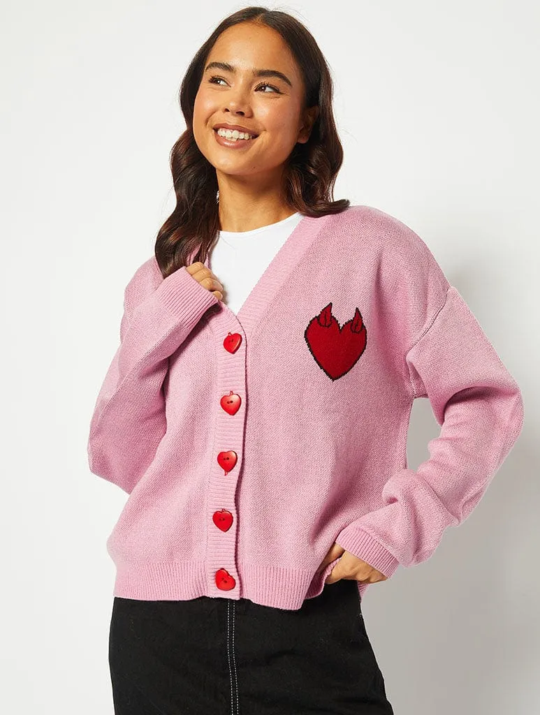 Romance Is Dead Knitted Cardigan sold by Skinnydip London product image thumbnail 3