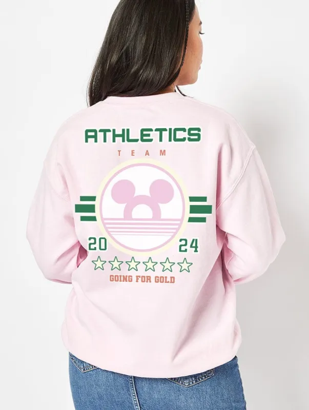 Disney Athletics Team Sweatshirt In Pink sold by Skinnydip London
