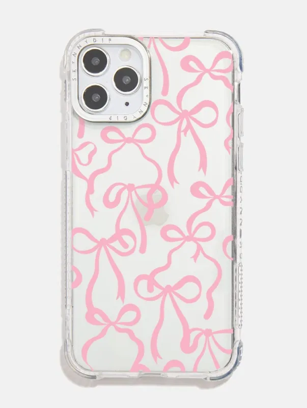 Pink Bows Shock iPhone Case sold by Skinnydip London