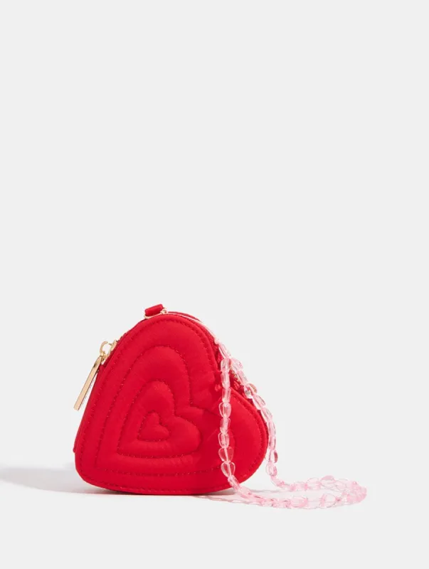 Heart Quilt Coin Purse sold by Skinnydip London