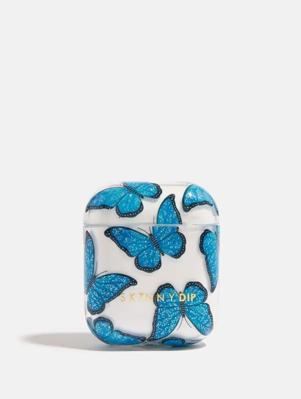 Blue Butterfly Airpods Case sold by Skinnydip London