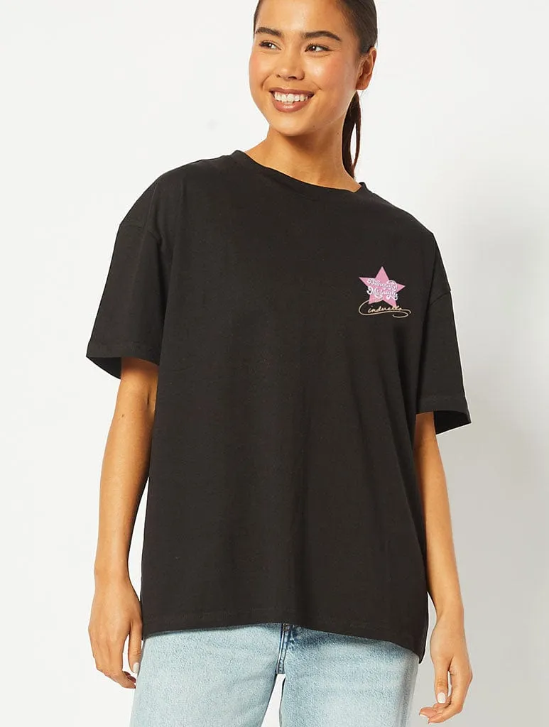 Disney Cinderella Dance Til Midnight T-Shirt in Black sold by Skinnydip London product image thumbnail 2