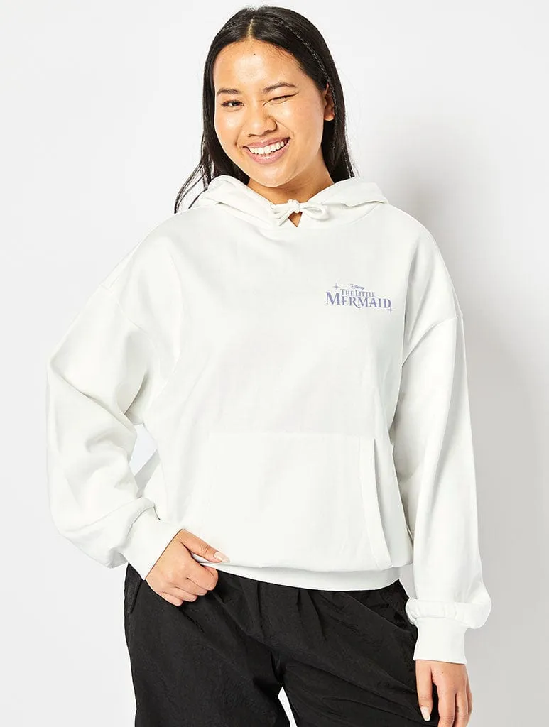 Disney The Little Mermaid Part Of Your World Hoodie In White sold by Skinnydip London product image thumbnail 2