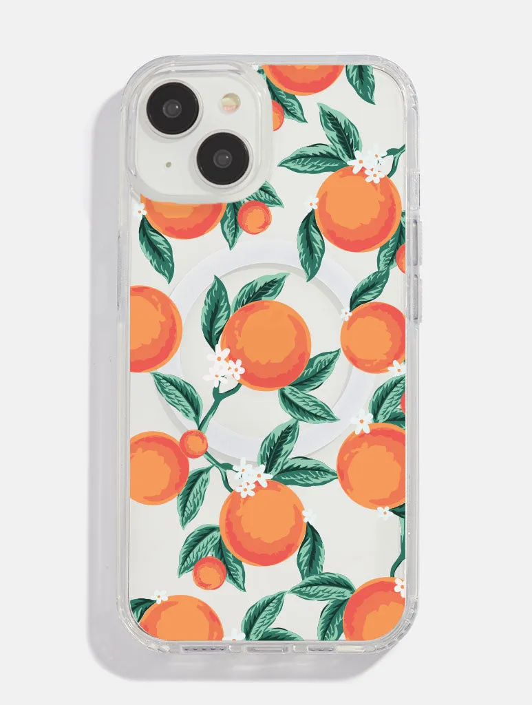 Floral Orange MagSafe iPhone Case sold by Skinnydip London