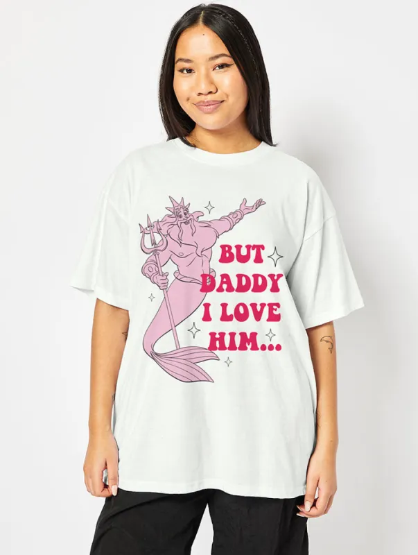 Disney King Triton T-Shirt in Ecru sold by Skinnydip London