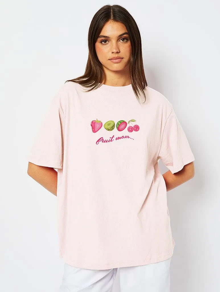 Fruit Man T-Shirt in Pink sold by Skinnydip London product image thumbnail 2