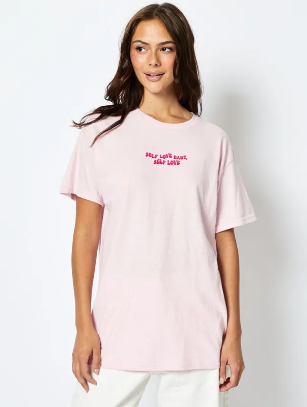 Mallows Beauty x Skinnydip Self Love T-Shirt In Pink sold by Skinnydip London