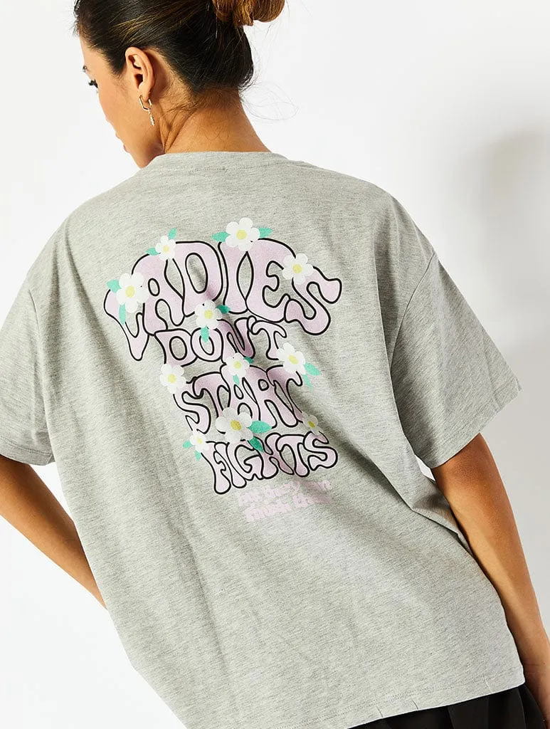 Disney Marie Ladies Don't Start Fights T-Shirt sold by Skinnydip London product image thumbnail 2