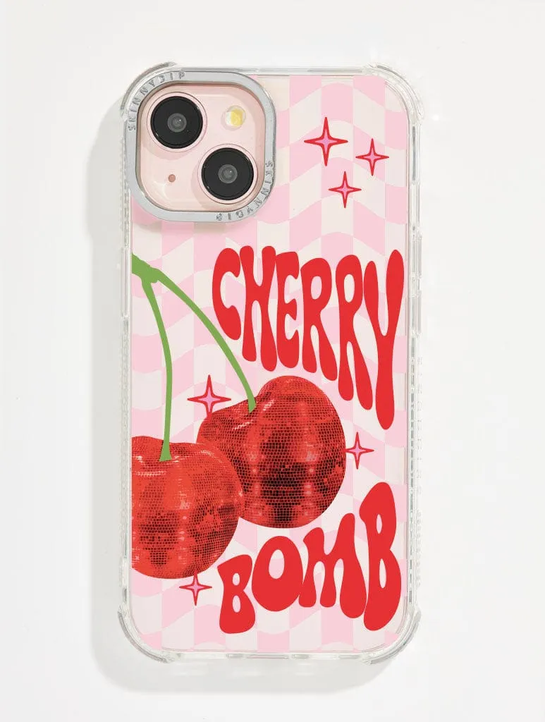 Printed Weird x Skinnydip Cherry Bomb Shock iPhone Case sold by Skinnydip London