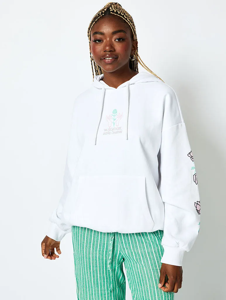 Disney The Nightmare Before Christmas Hoodie in White sold by Skinnydip London product image thumbnail 3