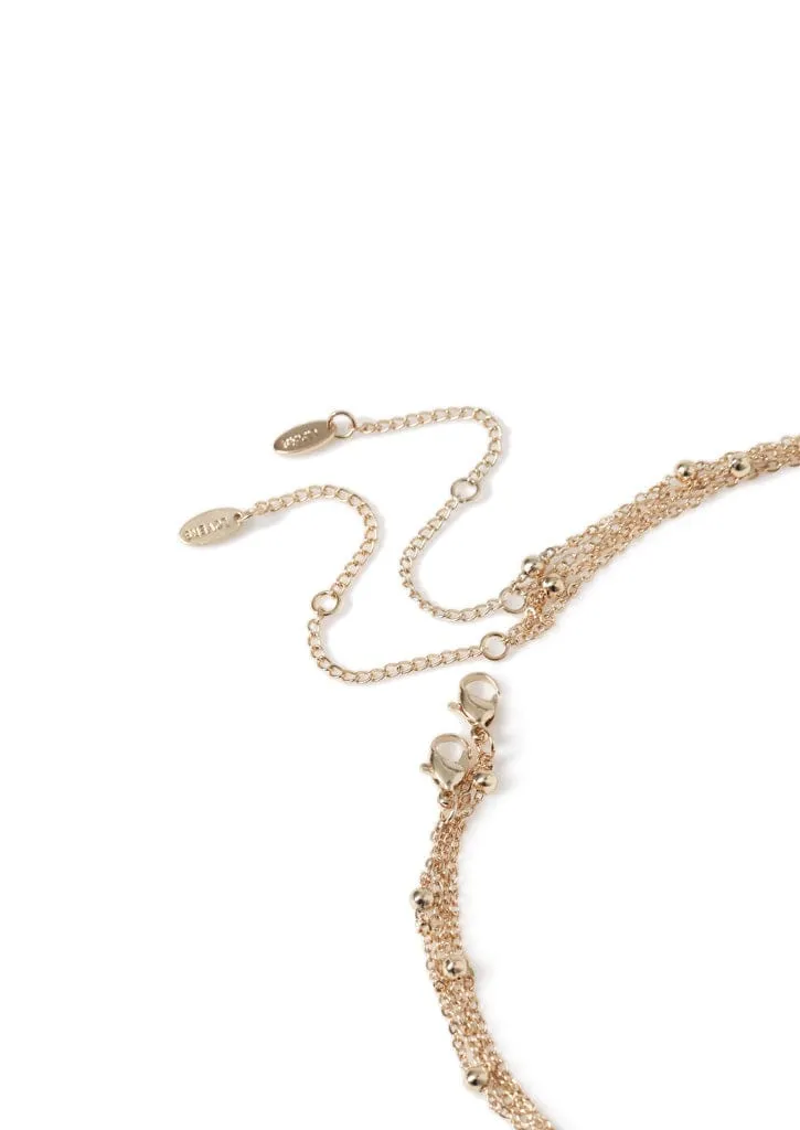 Liars & Lovers Crystal Multirow Necklace sold by Skinnydip London product image thumbnail 2