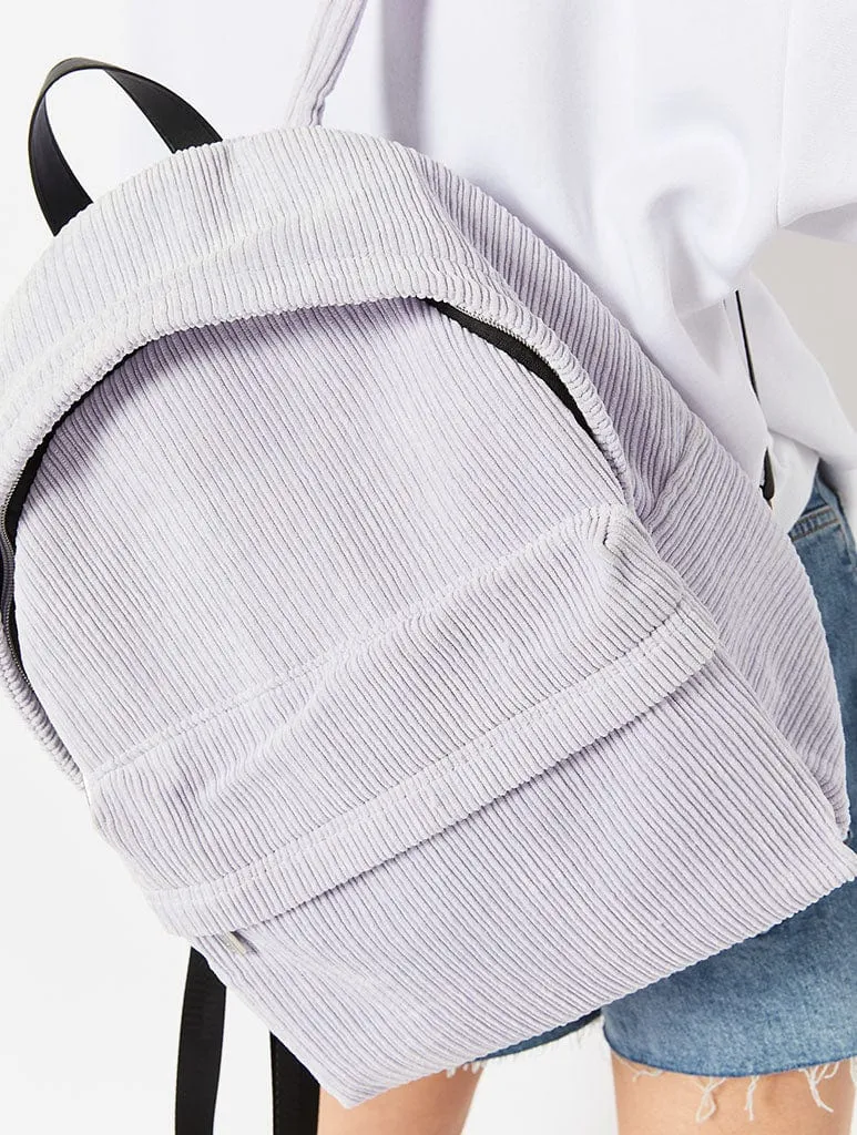 Sadie Lilac Cord Backpack sold by Skinnydip London product image thumbnail 2