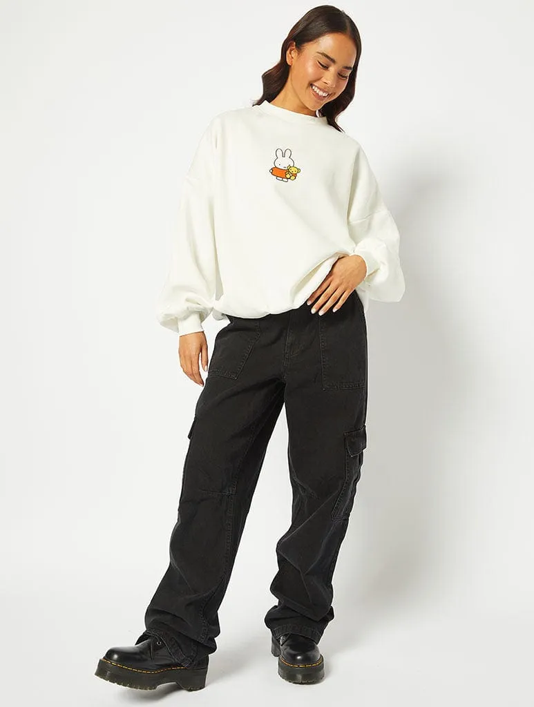 Miffy x Skinnydip Ecru Sweatshirt sold by Skinnydip London product image thumbnail 4