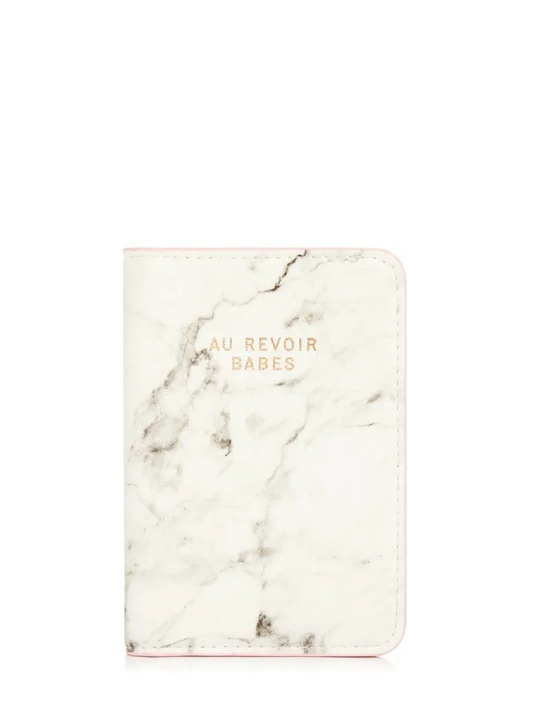 Au Revoir Passport Holder sold by Skinnydip London