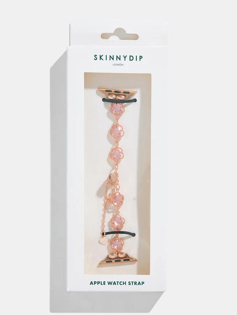 Rose Gold Clover Apple Watch Strap sold by Skinnydip London product image thumbnail 4