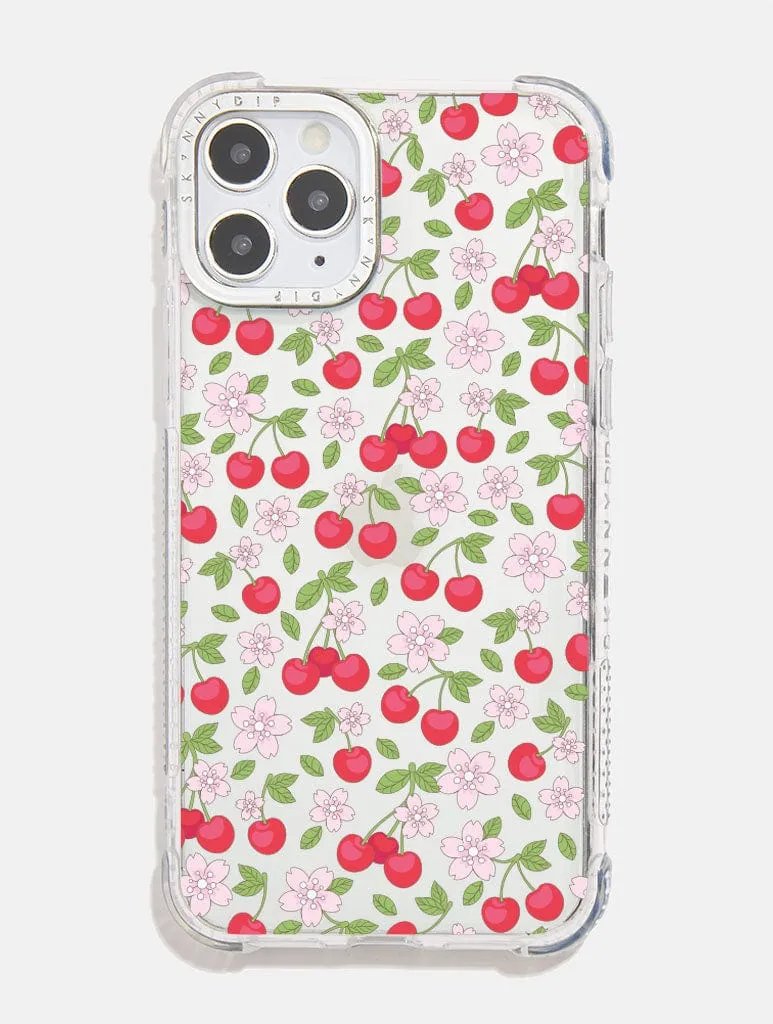 Cherry Flower Shock iPhone Case sold by Skinnydip London