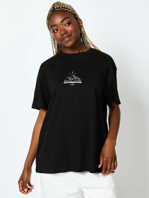 ACOTAR To The Stars T-Shirt In Black sold by Skinnydip London