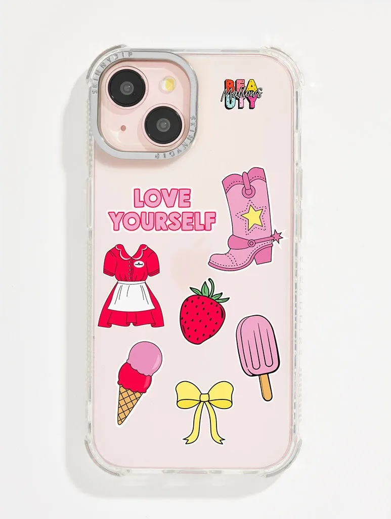 Mallows Beauty x Skinnydip Red Sticker Shock iPhone Case sold by Skinnydip London