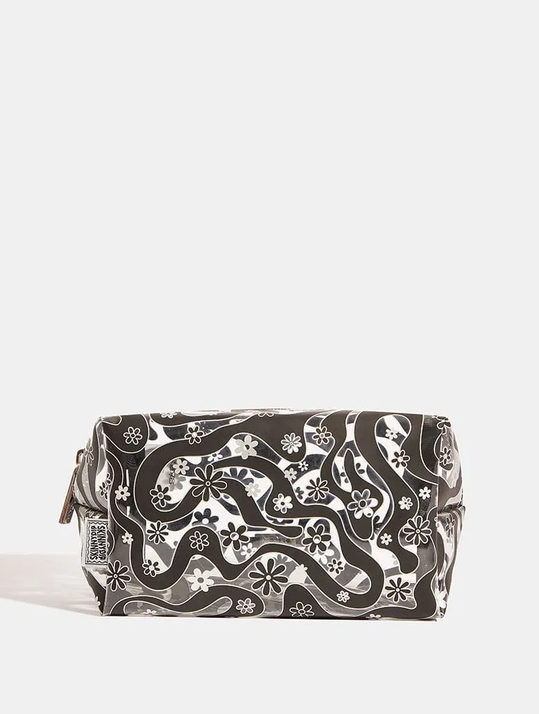 Floral Swirl Makeup Bag sold by Skinnydip London
