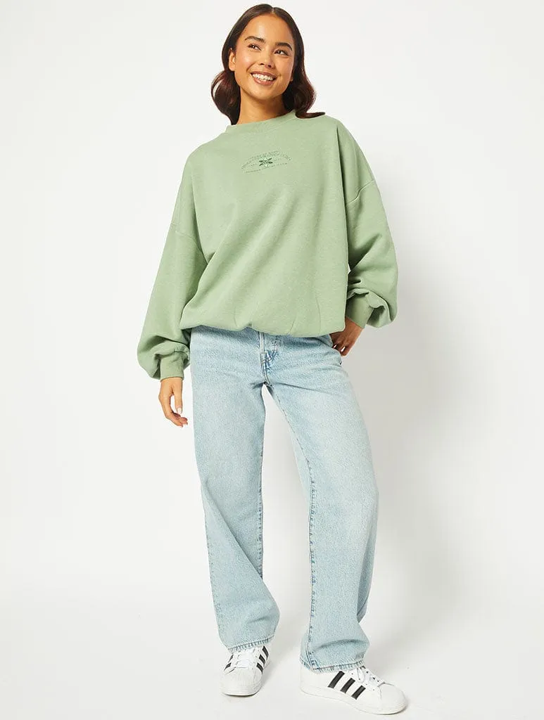 Mind Your Own Vibe Oversized Sweatshirt sold by Skinnydip London product image thumbnail 4