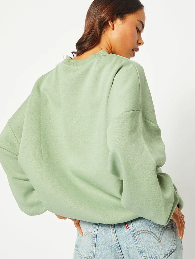 Mind Your Own Vibe Oversized Sweatshirt sold by Skinnydip London product image thumbnail 3