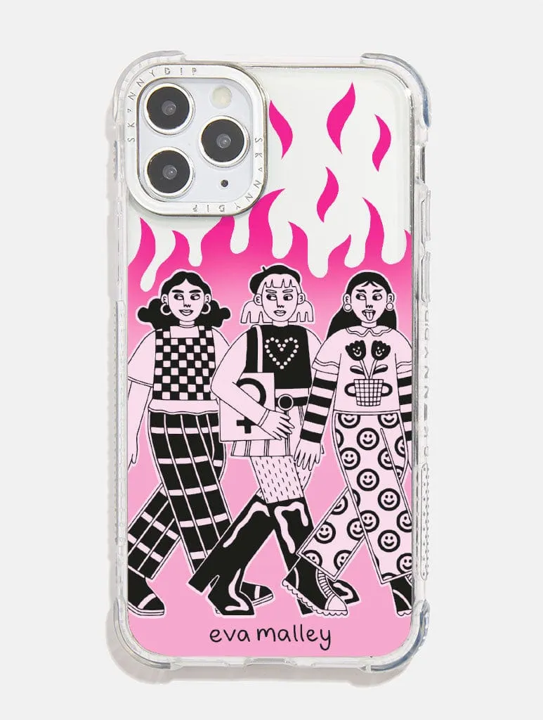 Eva Malley x Skinnydip Girls Girls Girls Shock iPhone Case sold by Skinnydip London