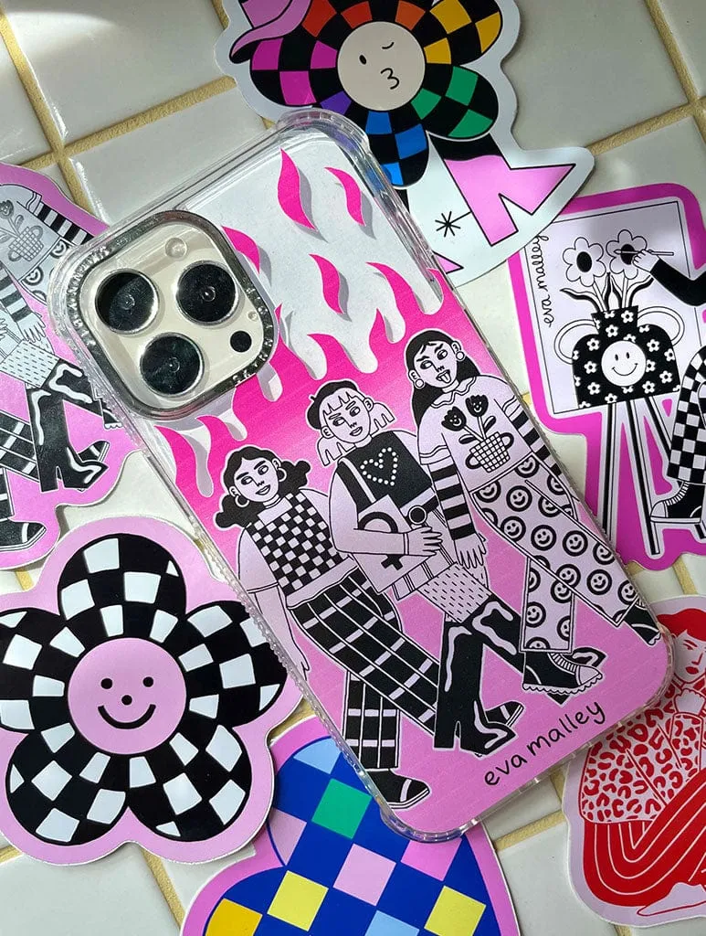 Eva Malley x Skinnydip Girls Girls Girls Shock iPhone Case sold by Skinnydip London product image thumbnail 3