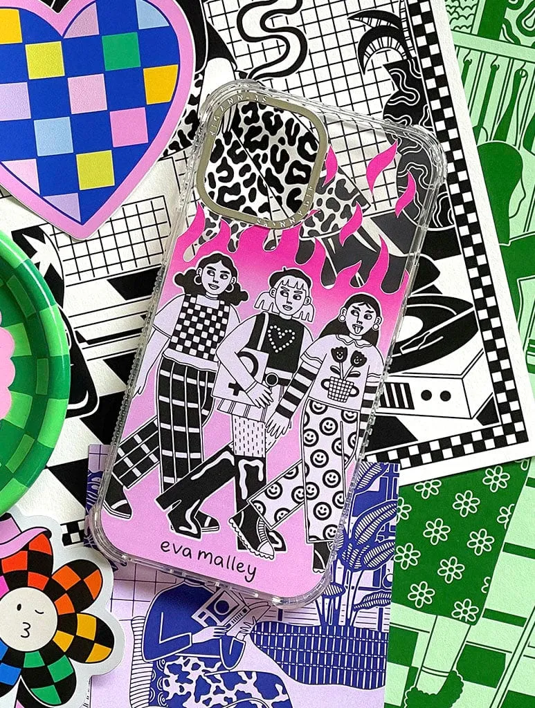 Eva Malley x Skinnydip Girls Girls Girls Shock iPhone Case sold by Skinnydip London product image thumbnail 2