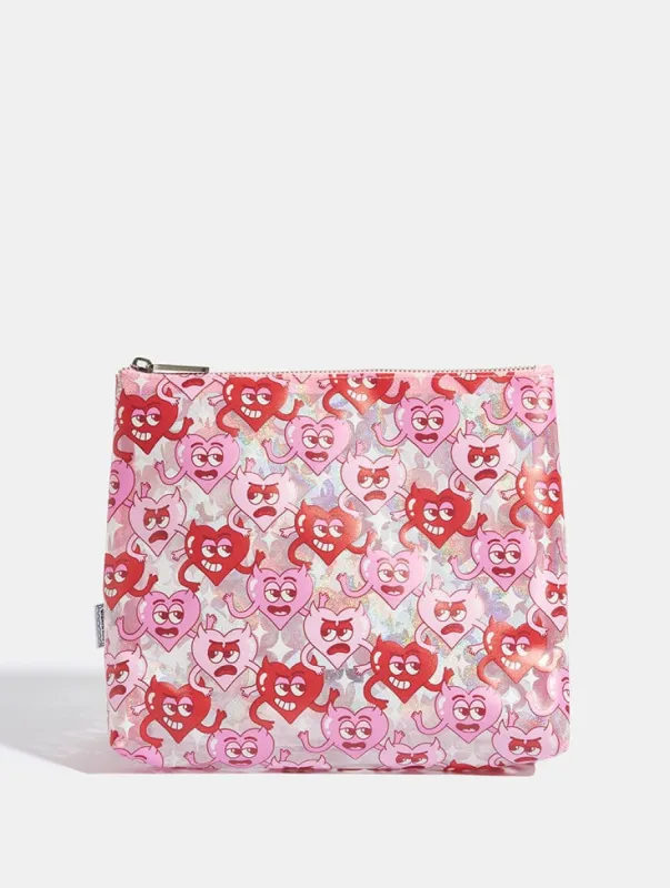 Moody Heart Wash Bag sold by Skinnydip London