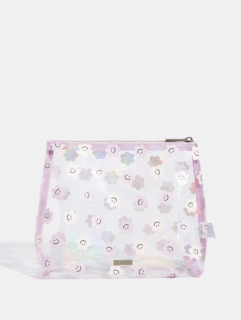 Happy Lilac Daisy Wash Bag sold by Skinnydip London product image thumbnail 2