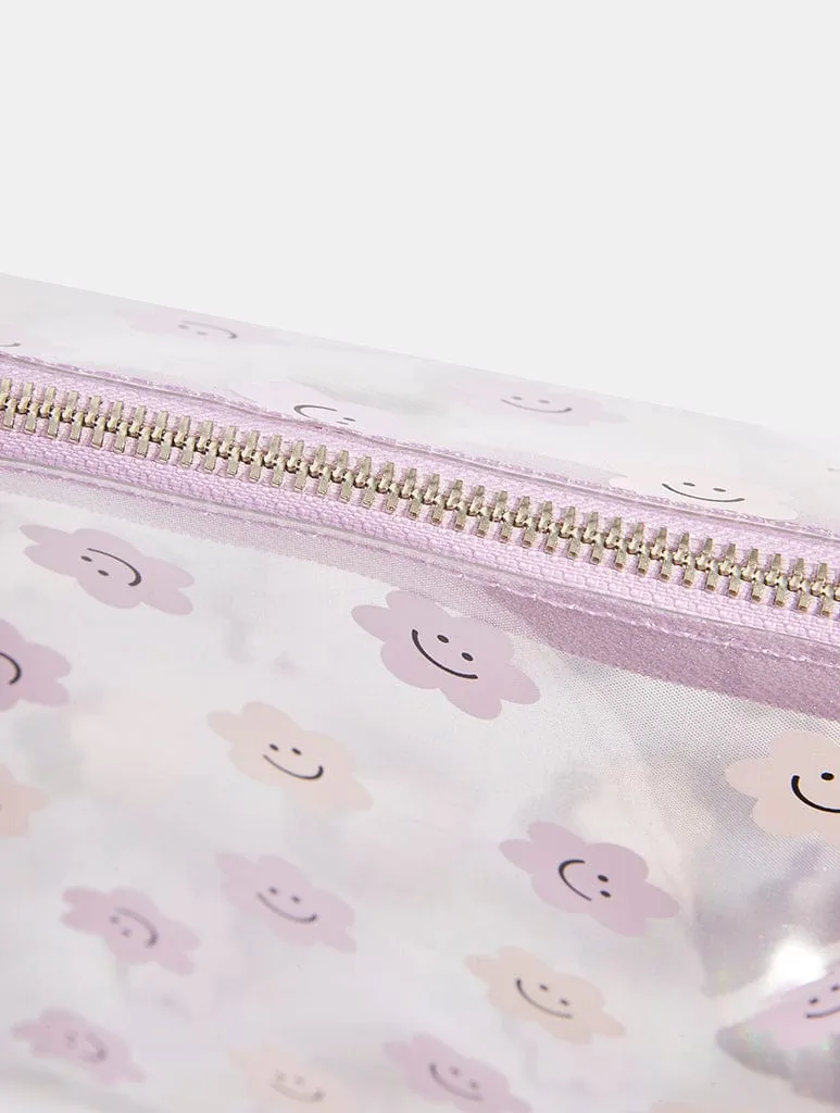 Happy Lilac Daisy Wash Bag sold by Skinnydip London product image thumbnail 5