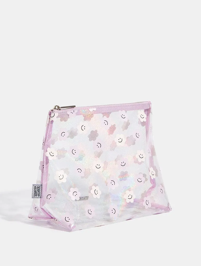 Happy Lilac Daisy Wash Bag sold by Skinnydip London product image thumbnail 3