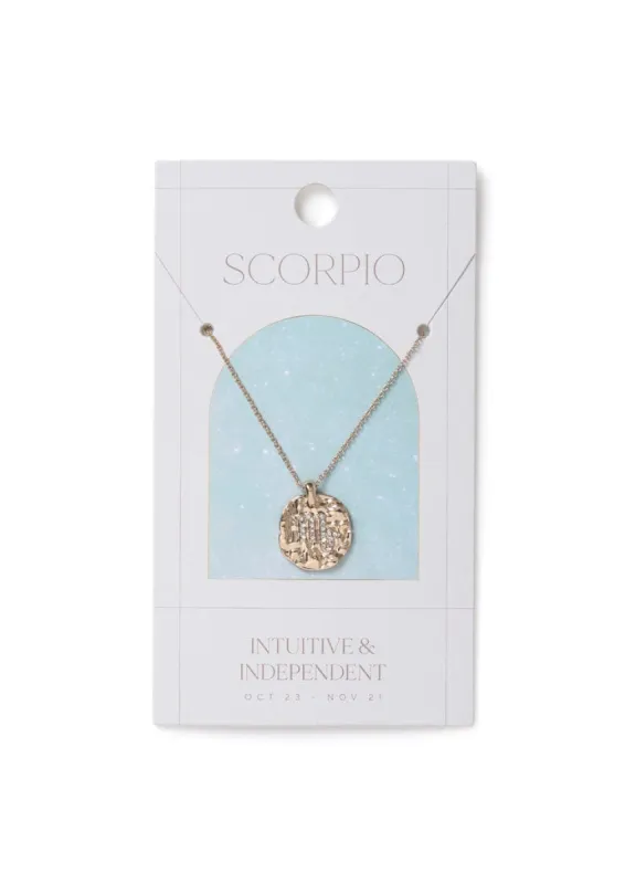 Liars & Lovers Scorpio Horoscope Ditsy Necklace sold by Skinnydip London