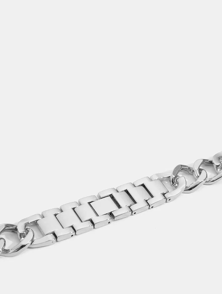Silver Chain Link Apple Watch Strap sold by Skinnydip London product image thumbnail 3