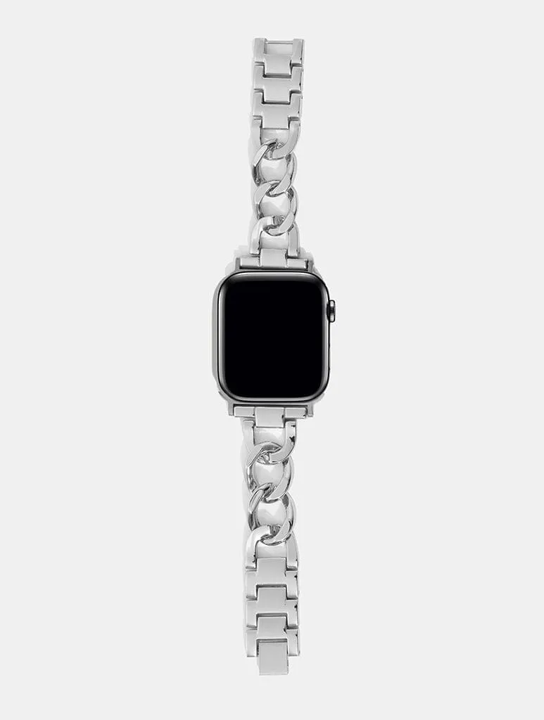 Silver Chain Link Apple Watch Strap sold by Skinnydip London